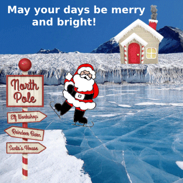 North Pole Christmas GIF