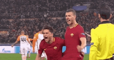 happy edin dzeko GIF by AS Roma