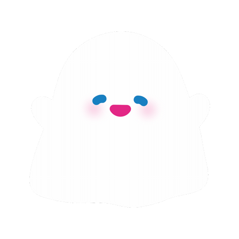 Halloween Ghost Sticker by THE RECORDER FACTORY