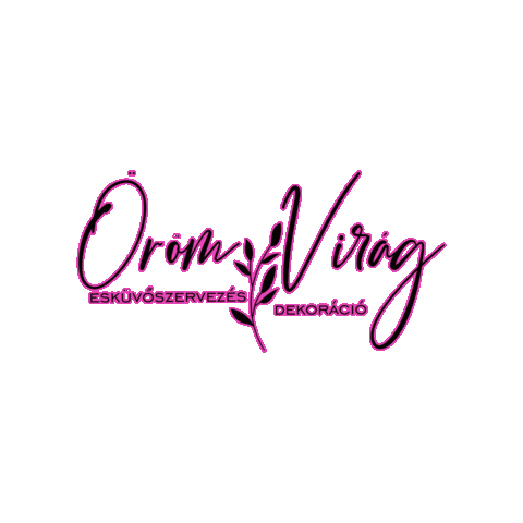 Öröm Virág Esküvő Sticker