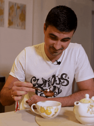 Cling Tea Cup GIF by Curious Pavel