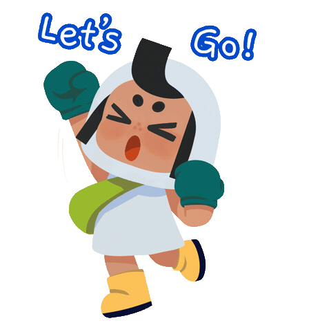 Excited Sticker