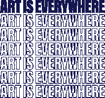 Art Is Everywhere Sticker by TMBTP STORE