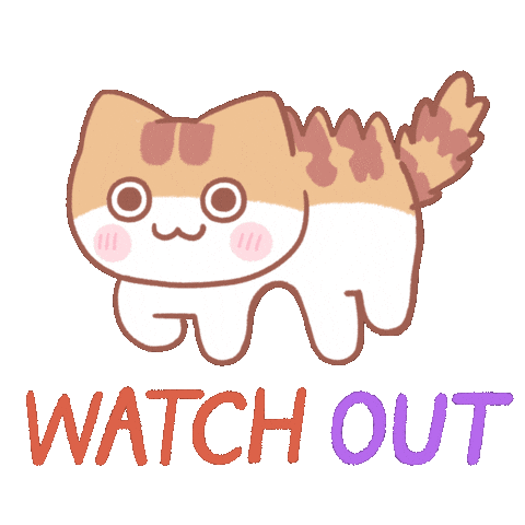 Warning Watch Out Sticker