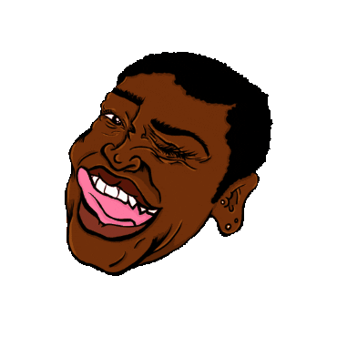 Happy Brown Girl Sticker