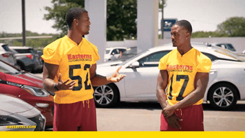 Confused Athlete GIF by Easterns Automotive Group