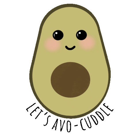 Avocado Cuddle Sticker