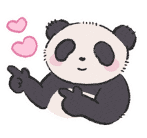 Panda Check Sticker