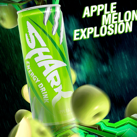 Energy Drink Apple GIF by SHARK Energy
