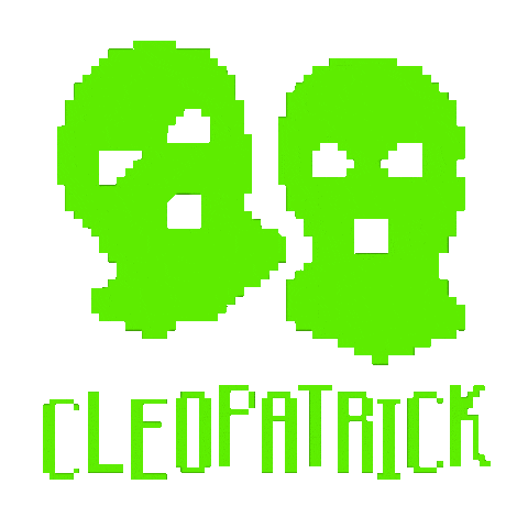8 Bit Pixel Sticker by cleopatrick