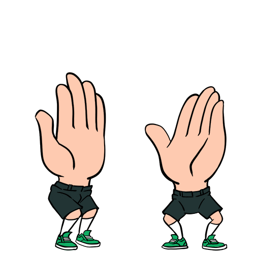 Highfive Sticker