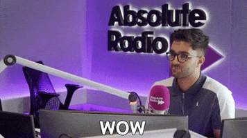 Wow Shocked GIF by AbsoluteRadio