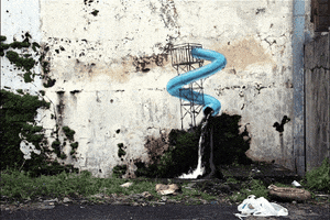 street art loop GIF by A. L. Crego