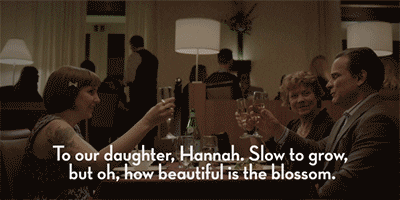 lena dunham cheers GIF by Girls on HBO