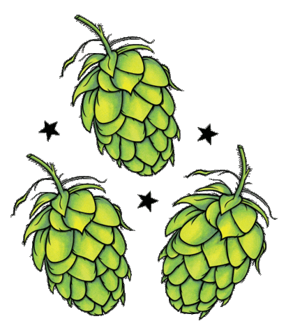 Ipa Hops Sticker by Four Corners Brewing Co.