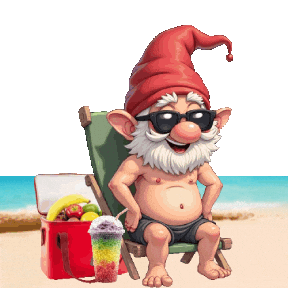 At The Beach Summer Sticker