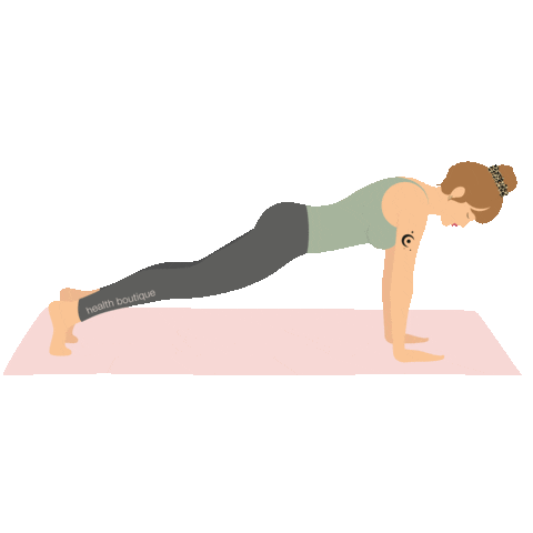 Downward Dog Yoga Sticker by bbbhealthboutique