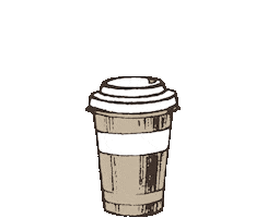 Brown Coffee Sticker