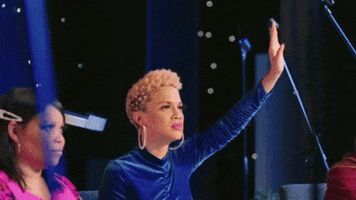 Reality Tv Hand Raise GIF by WE tv