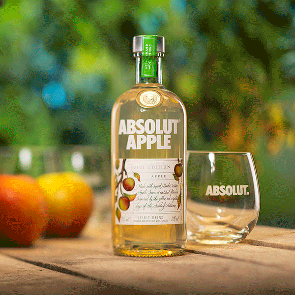Cheers Apple GIF by Absolut Vodka