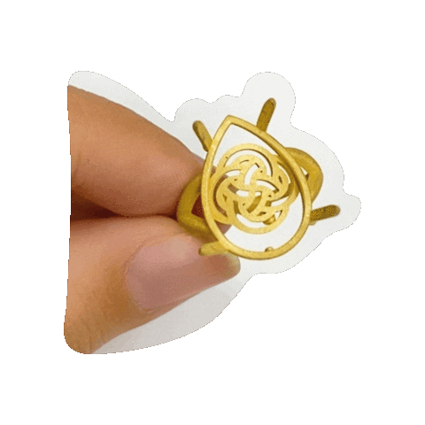 Gold Hand Sticker by FabricioMarottaJewelry