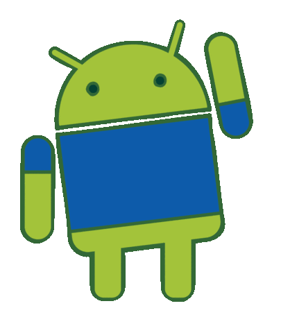 Android Waving Sticker by Matricom