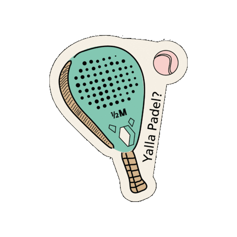Padel Matcha Sticker by Half Million