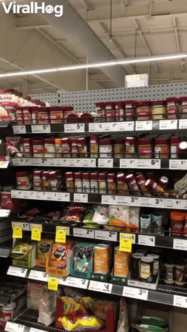 Snake Slithers Out From Supermarket Shelf GIF by ViralHog