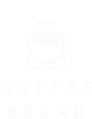 Coffee Time Heart Sticker