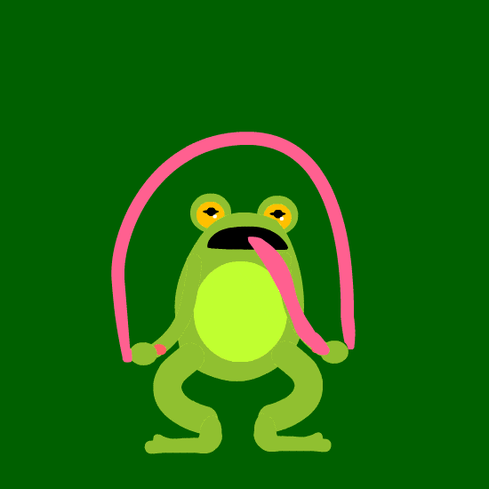 christinazemelka jumping tongue frog zunge GIF