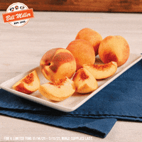 Peach Cobbler Dessert GIF by Bill Miller Bar-B-Q