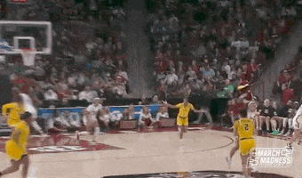 College Basketball Shrug GIF by NCAA March Madness