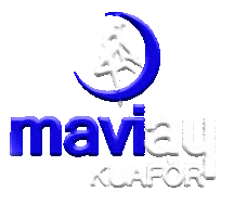 Mavi Ay Kuaför Sticker