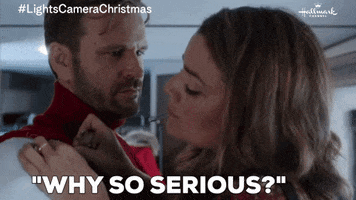 Why So Serious Love GIF by Hallmark Channel