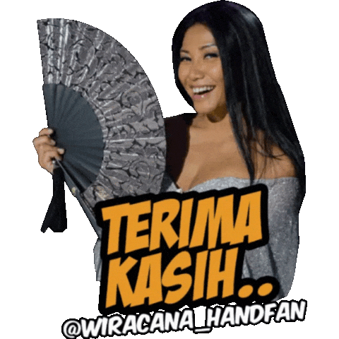 Handcraft Thank You Sticker by Wiracana Handfan