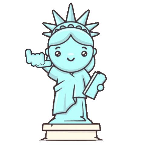 statue of liberty cartoon cute