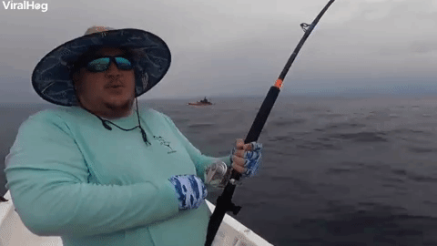 Fisherman Catches Massive Marlin - GIPHY Clips