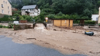 Tributaries Overflow in Bad Schandau, Saxony, After Torrential Rainfall