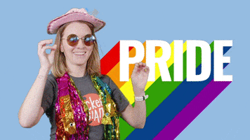 Gay Pride Rainbow GIF by StickerGiant