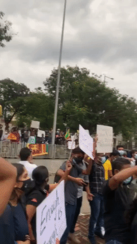 IT Workers Protest in Colombo Amid Sri Lankan Economic Crisis