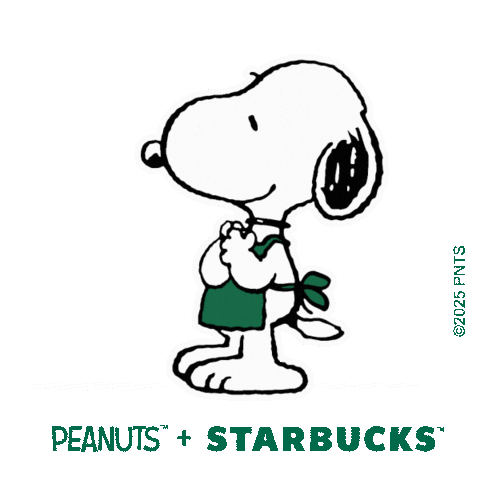 Peanuts Sticker by Starbucks APAC