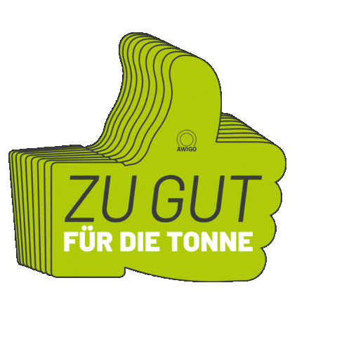 Recycling Spenden Sticker by AWIGO