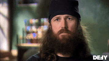 TV gif. Jase Robertson on Duck Dynasty wears a black beanie as he nods seriously and says, "Do it."