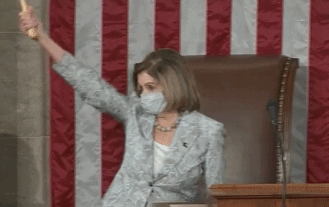 Nancy Pelosi Gavel GIF by GIPHY News - Find & Share on GIPHY