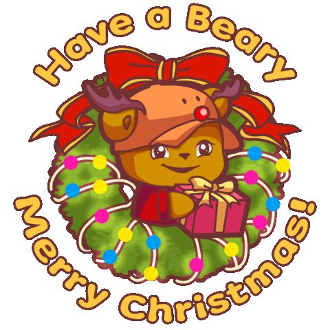 Christmas Bear Sticker by MapleBear Midview City