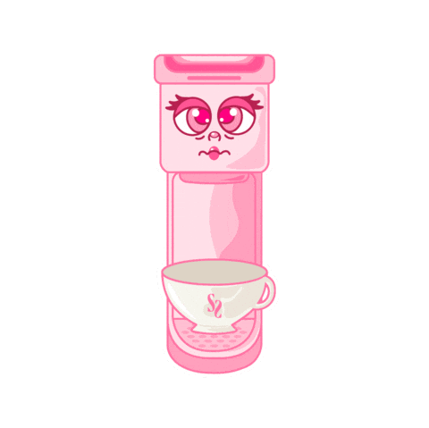 Coffee Stay Social Sticker by Socials & Stilettos