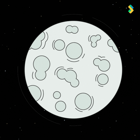 Full Moon Space GIF by Bombay Softwares