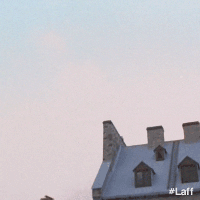 Flying Christmas Eve GIF by Laff