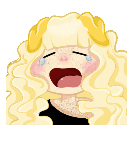 Puppy Crying Sticker