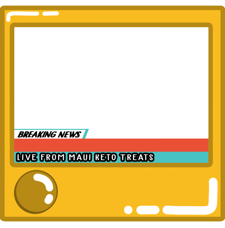 Eat Breaking News Sticker by Maui Keto Treats for iOS & Android | GIPHY